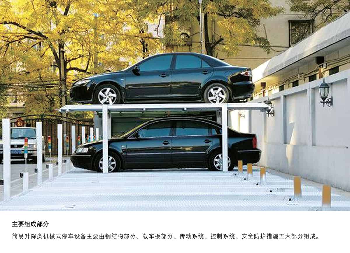 貴陽(yáng)PJS2D1二層地坑簡(jiǎn)易升降停車設(shè)備主要組成部分.jpg
